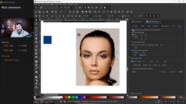 Inkscape Pixel Art Tutorial: How to Make Easy 8 bit | 16 bit Graphics with Unset Tiled Clones Tool смотреть онлайн