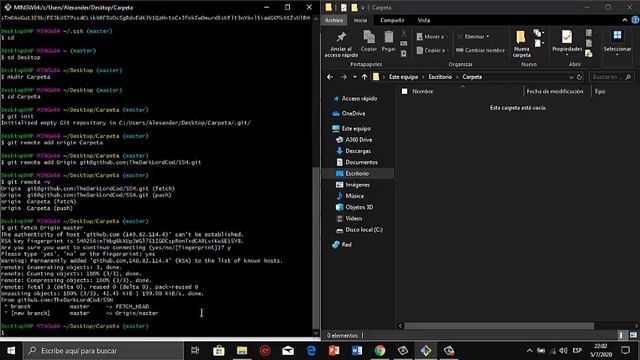 Creación de Llave SSH y conexión de git bash a git hub смотреть онлайн
