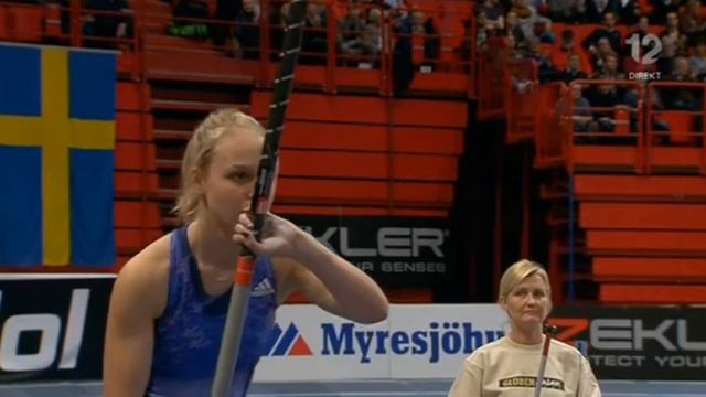 Lisa Gunnarsson försöker på 4,59 i Globen, Sthlm, 17 februari 2016 смотреть онлайн