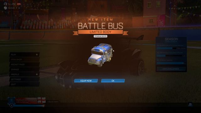 *FREE* New titanium white battle bus! (Rocket league) смотреть онлайн