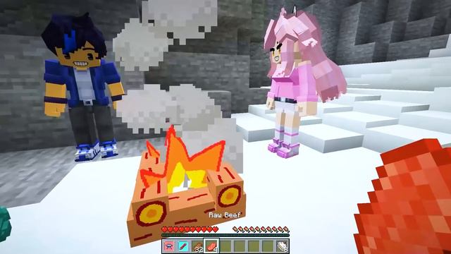 Adopted By the CARTOON FAMILY in Minecraft! смотреть онлайн