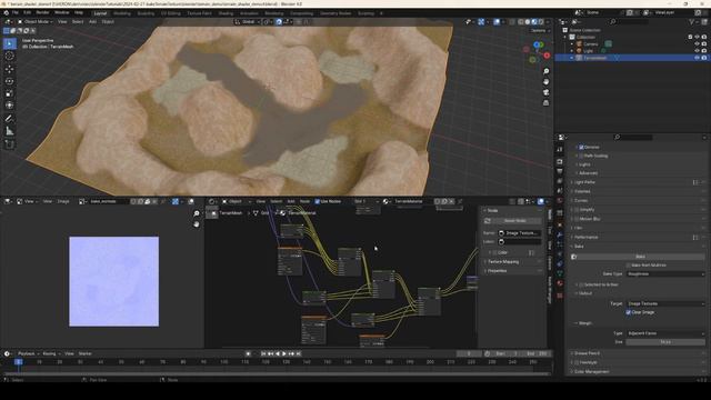Baking Terrain Textures in Blender смотреть онлайн