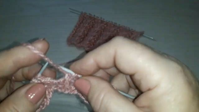 Вязание на спицах Узор 'Колоски' смотреть онлайн