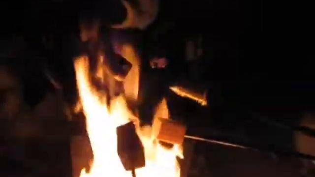 костер зимой смотреть онлайн