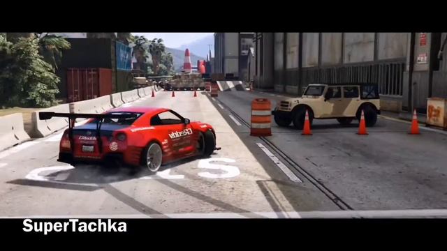 Nissan GTR в GTA 5 - прекрасная графика! смотреть онлайн