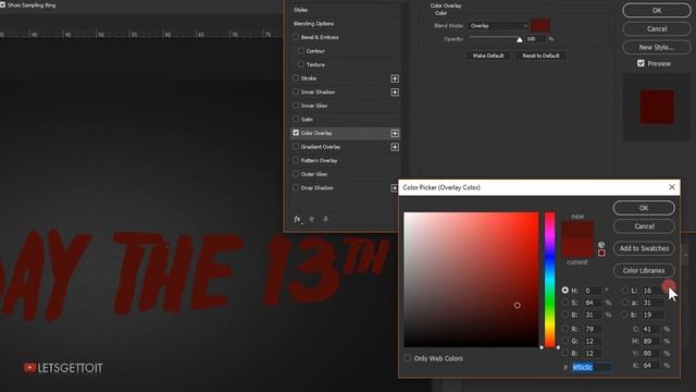 Friday the 13th Text Effect | Photoshop Tutorial смотреть онлайн