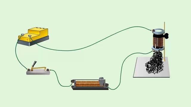 Опыт с электромагнитом