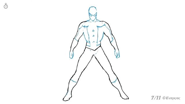 Как нарисовать карандашом человека паука: инструкция от EvriKak смотреть онлайн