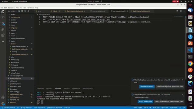 Setup Base URL and Map key in StackFood React смотреть онлайн