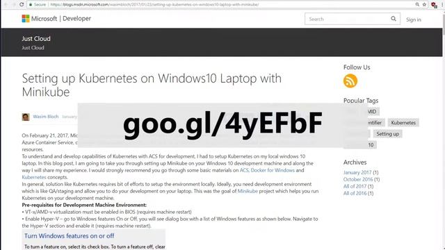 Minikube and Windows 10 - HyperV смотреть онлайн