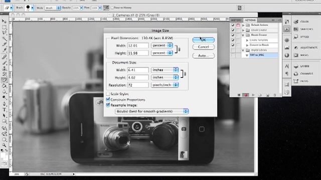 Convert TIFFs to JPEGs Using Photoshop Actions and Batches смотреть онлайн