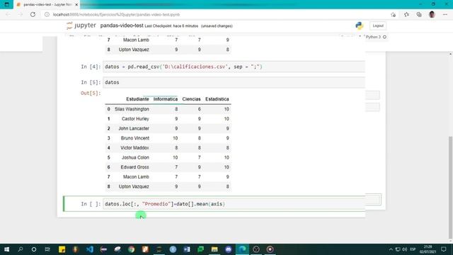Tutorial Pandas-Python - Como obtener Promedio y Desviación Estándar смотреть онлайн