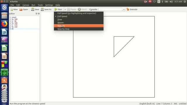 How to Draw Circle and Triangle in KTurtle !! смотреть онлайн