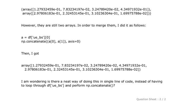 Pandas : How to concatenate two columns containing list (series) in Pandas смотреть онлайн