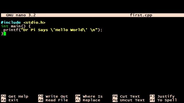 Raspberry Pi - Writing and Compiling a 'Hello World' in 'C' смотреть онлайн