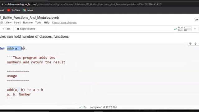 Python Crash Course | Introduction to Function | Class | Modules смотреть онлайн