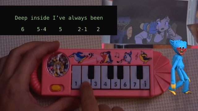 I'm not a monster Poppy Playtime meme by GH'S (how to play on a 1$ piano) смотреть онлайн