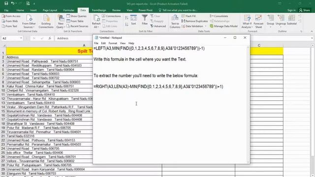How to Split text and numbers in excel | Split one column into multiple columns in Excel смотреть онлайн