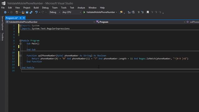 Visual Basic Validation: Validating a Mobile Phone Number смотреть онлайн
