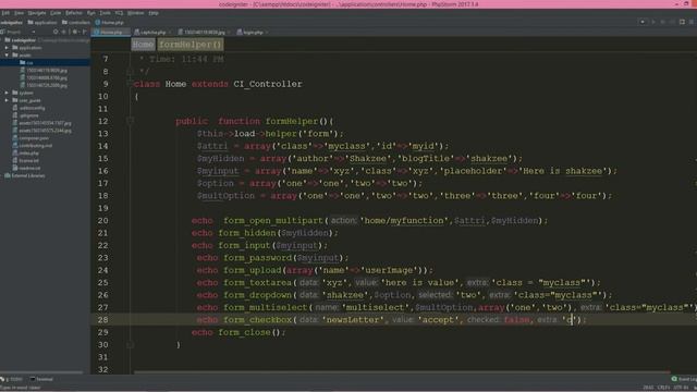 Form helper in codeigniter part 2 смотреть онлайн