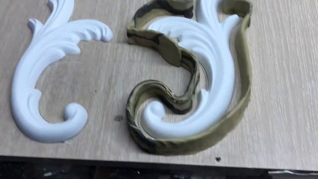 Форма из силикона для орнамента из гипса. смотреть онлайн