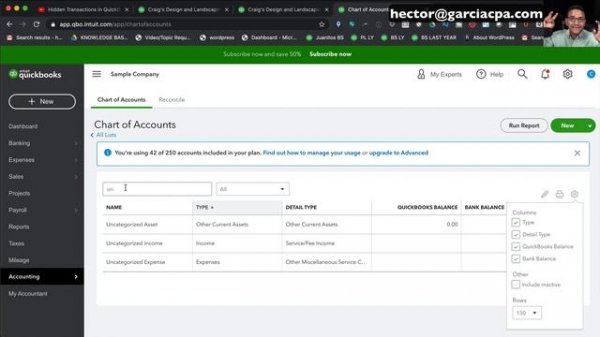 Deleting Accounts in QuickBooks Online