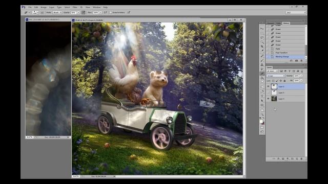 Как добавить луч света — Cornacchia — Урок Photoshop смотреть онлайн