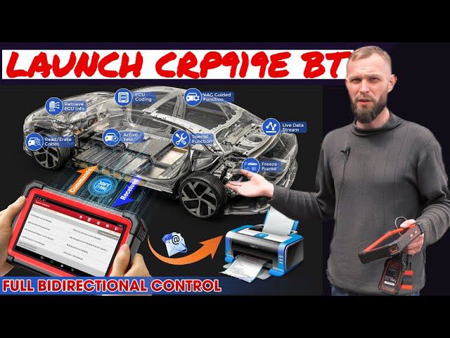LAUNCH CRP919E BT в реальных условиях (диагностика и сервисные функции) смотреть онлайн