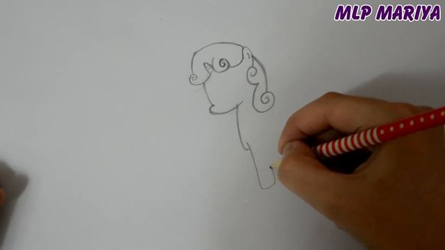 Как нарисовать пони Свити Бель. Май литл пони. смотреть онлайн