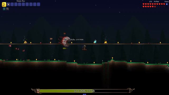 Terraria beating the eye of Cthulhu with zero defense in expert mode смотреть онлайн