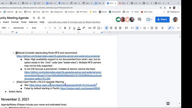 2021-11-16 Rook Community Meeting смотреть онлайн