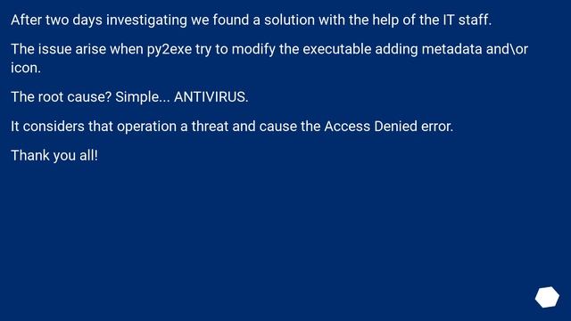 Access denied using Py2exe смотреть онлайн
