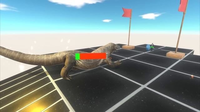 Jump Over Lava Pool - Reptiles VS Dinosaurs | Animal Revolt Battle Simulator смотреть онлайн
