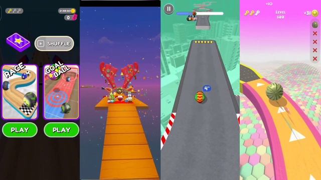 Going Balls Vs Sky Rolling ball Vs Action Balls, Android Game New Update - Games 4 смотреть онлайн