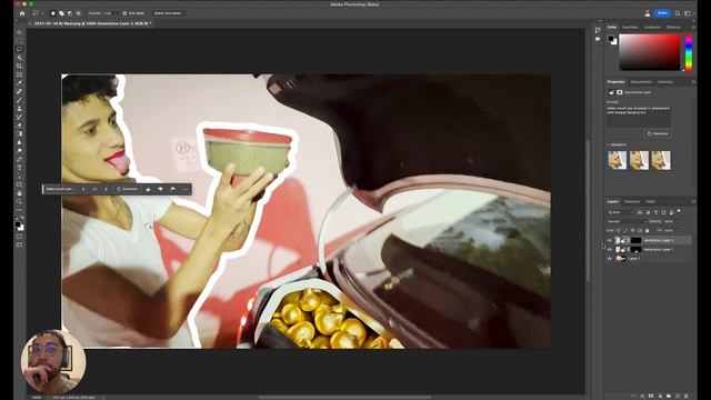 First Walkthrough using Adobe Photoshop Beta AI Features смотреть онлайн