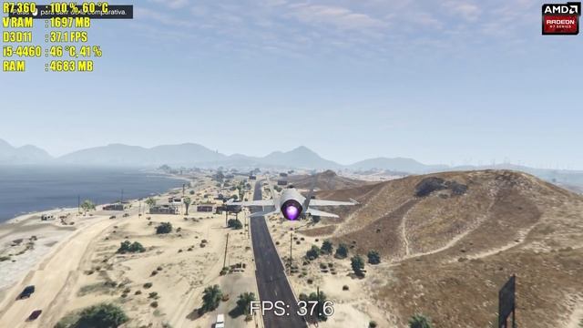 Grand Theft Auto V - AMD RADEON R7 360 [BENCHMARK] смотреть онлайн