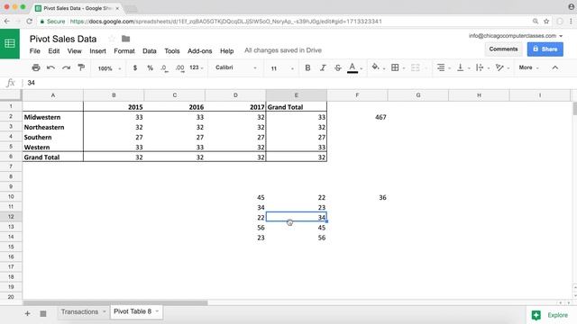 Google Sheets Pivot Tables - SUM, AVERAGE, MEDIAN, COUNT, COUNTA, COUNTUNIQUE Functions Tutorial смотреть онлайн