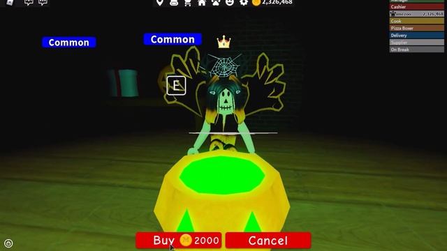 Opening 50 Halloween presents in Work at a Pizza Place [] New Halloween Update 2020 [] ROBLOX смотреть онлайн