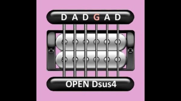 Perfect Guitar Tuner (Open Dsus4 = D A D G A D)