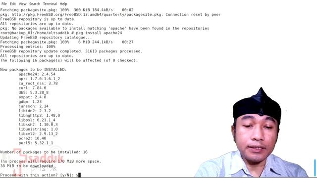 FreeBSD install apache web server смотреть онлайн
