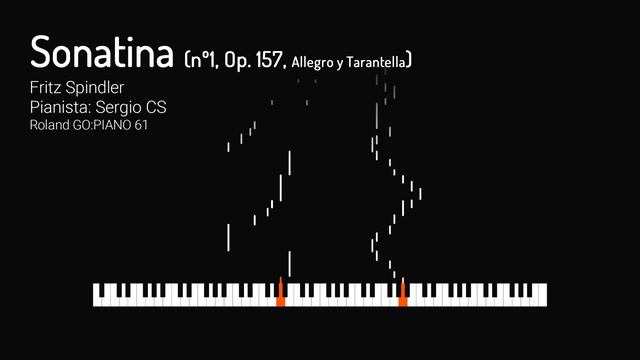 Sonatina (nº1, Op. 157, Allegro&Tarantella), Spindler. Roland GO:PIANO 61 смотреть онлайн