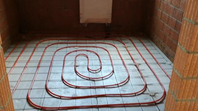 Отопление дома. Тёплый пол. Радиаторы отопления. Горячая вода. Газовый котёл. смотреть онлайн