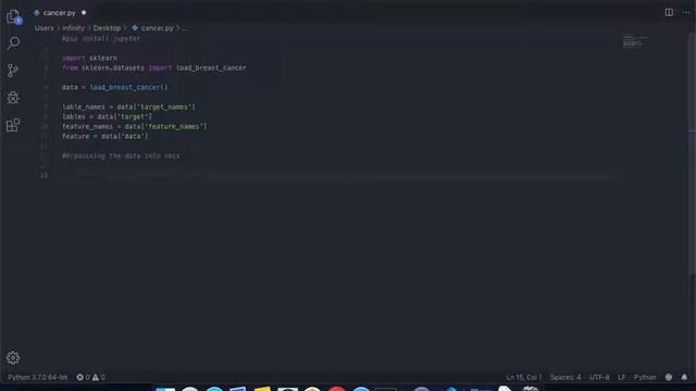 [94% accuracy] Detect Cancer cell classification Scikit-learn & jupyter | Machine Learning Tutorial смотреть онлайн