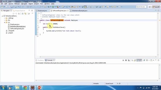 Inheritance in Java - Example | Java Tutorial смотреть онлайн