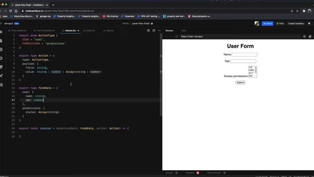How to handle form state with ReactJS and Typescript смотреть онлайн