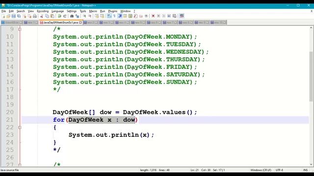 Java DayOfWeek Enum || Java Days in a Week || java.time.DayOfWeek enum || java.time pkg || #405 смотреть онлайн