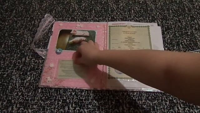 Скрапбукинг. Папка "Первые документы малыша" смотреть онлайн