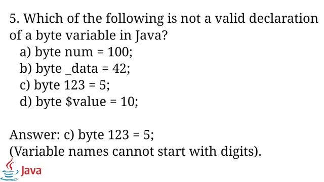 MCQ's on Data Types in Java Part 4| Basics of Java смотреть онлайн