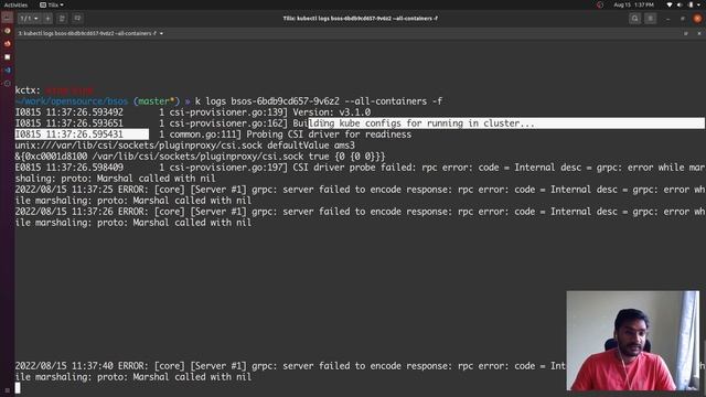 Deploying ext.-provisioner and controller plugin | Writing a Kubernetes CSI plug-in from scratch -4 смотреть онлайн