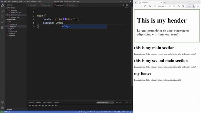 SASS Tutorial | #4 SASS Partials & Imports | Bite-Sized Series смотреть онлайн